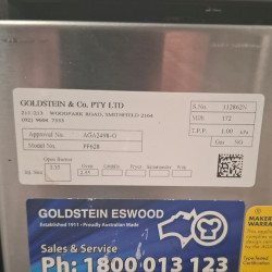 Used Goldstein PF628 Oven Range With 6 Burner Cooktop - ST26UK025