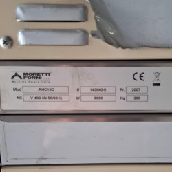 Never Used Moretti Forni AHC18C Double Deck Electric Pizza Oven on Stand - ST26UK056