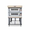 Never Used Moretti Forni AHC18C Double Deck Electric Pizza Oven on Stand - ST26UK056