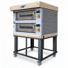 Never Used Moretti Forni AHC18C Double Deck Electric Pizza Oven on Stand - ST26UK056