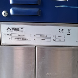 Never Used Moretti Forni AHC18C Electric Double Deck Pizza Oven on Stand - ST26UK057