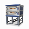 Never Used Moretti Forni AHC18C Electric Double Deck Pizza Oven on Stand - ST26UK057