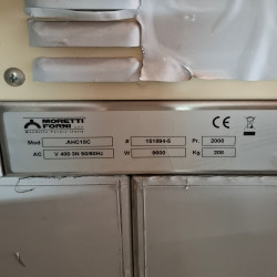Never Used Moretti Forni MHC/18CZ Pizza Oven Electric Double Deck on Stand - ST26UK070
