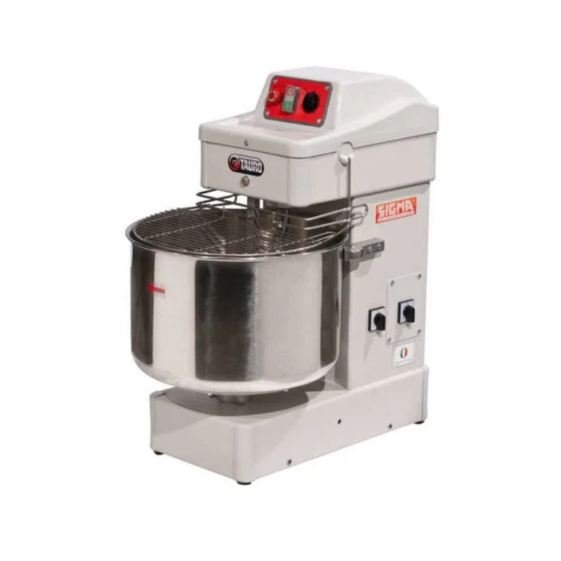Moretti Forni Tauro40 PO/1PH Single Phase, Variable Speed Fixed Bowl Spiral Dough Mixer 25kg - 15L - 60L