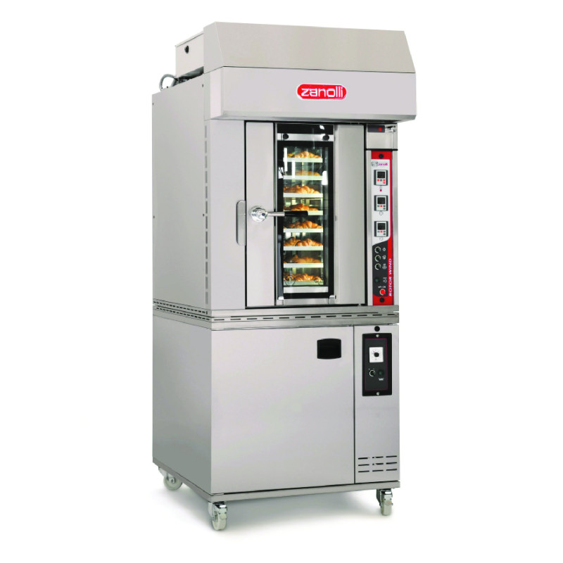 Zanolli Rotor Wind 8 Tray Rotating Gas Baking Oven with Prover- (40 X 60) Trays - Burner System Sold seperately.