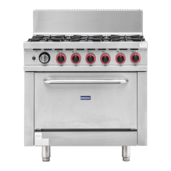 Gasmax 6 Burner With Oven...