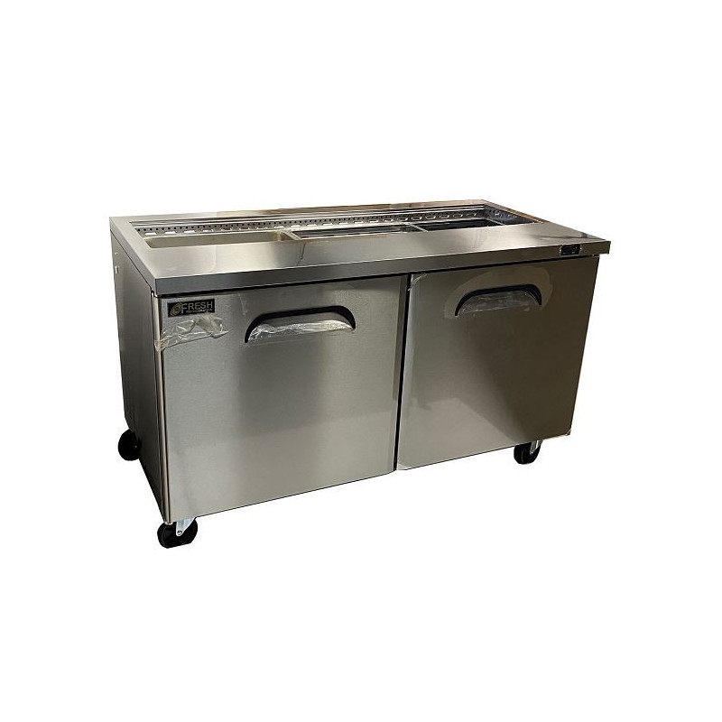 FRESH REFRIGERATION SLIDE TOP PREP TABLE -  FST-60