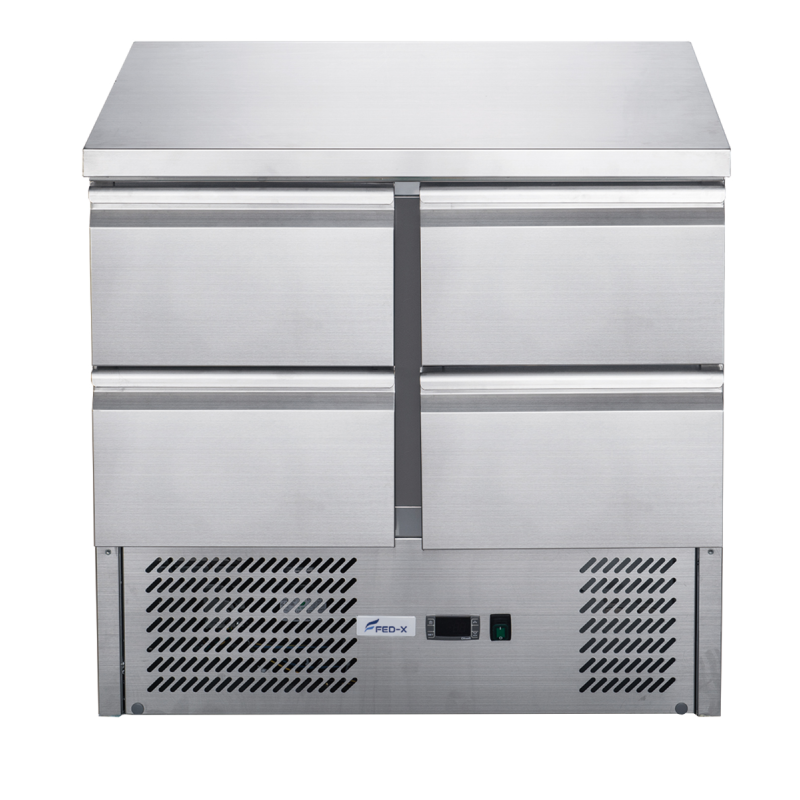 FED-X Four Drawer Compact Workbench Fridge - XGNS900-4D