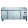 FED-X Stainless Steel Three Door Bench Freezer - XUB7F18S3V