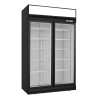 Thermaster Black Upright Double Glass Door Freezer - LG-1006DF