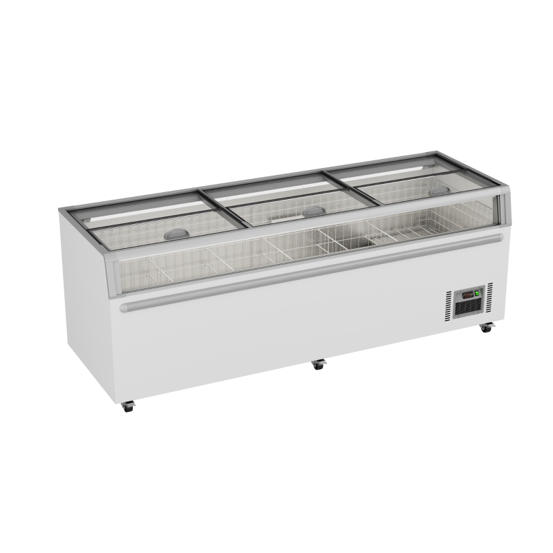 Thermaster Supermarket Island Freezer with Glass Sliding Lids ZCD-L250G