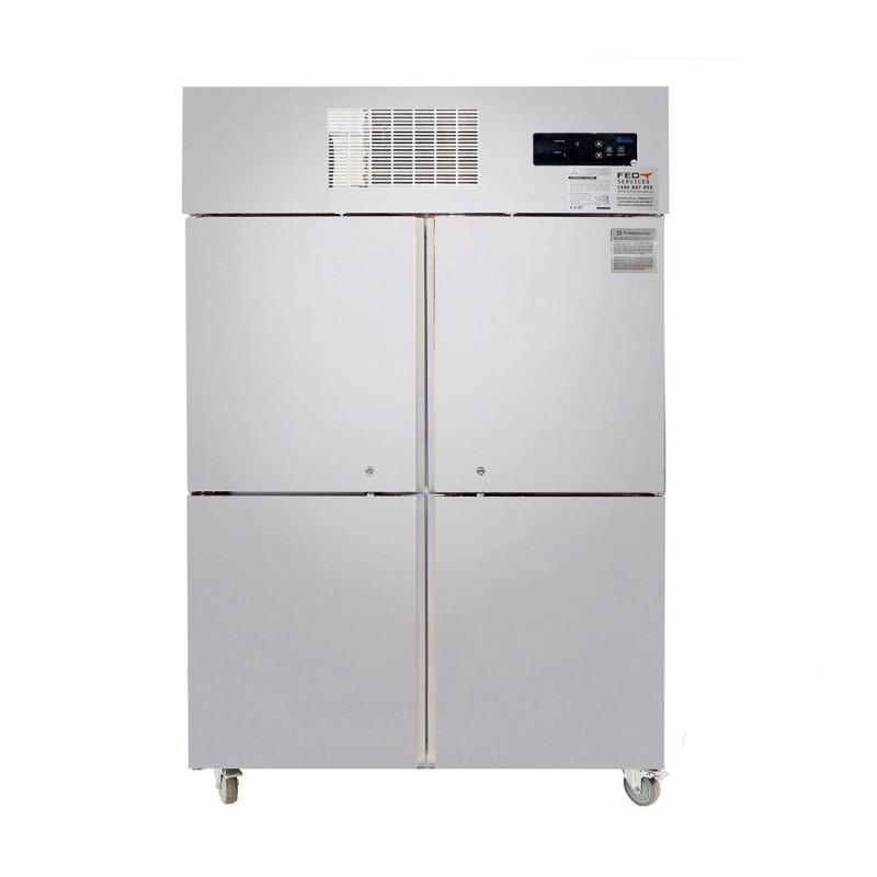 Thermaster TROPICAL 4 x Half door SS Fridge - SUC1000