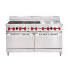 American Range AAR.6B.24G 6 x Burner Top with 609mm Griddle Plate 2 x Gas Ovens