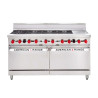 American Range AAR.8B.12G 8 x Burner Top with 304mm Griddle Plate 2 x Gas Ovens