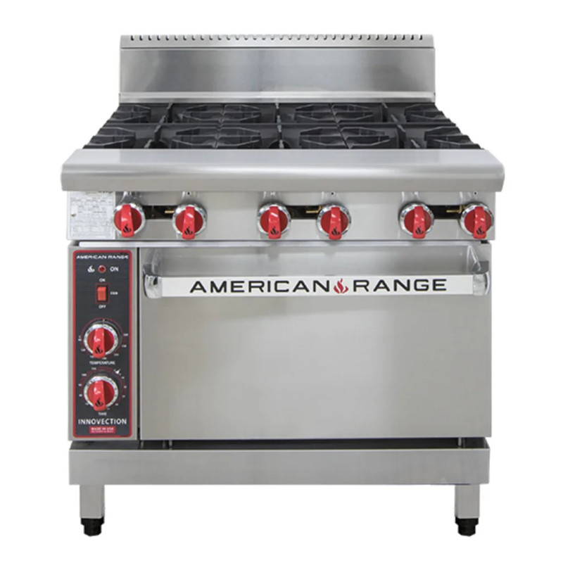 American Range AAR.6B.NV 6 x Burner Top Gas Innovection Oven