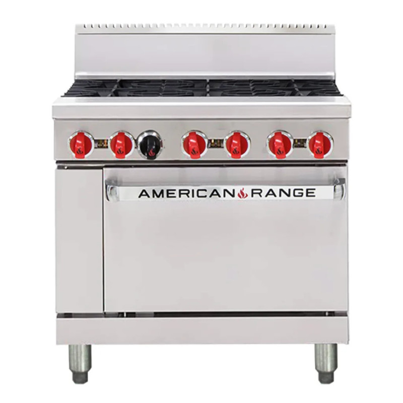 American Range AAR.6B 6 x Burner Top  Gas Oven