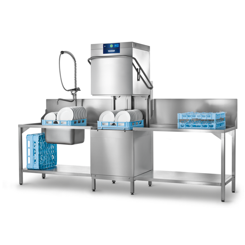 HOBART AMX-V PROFI Pass Through Dishwasher with VapoStop