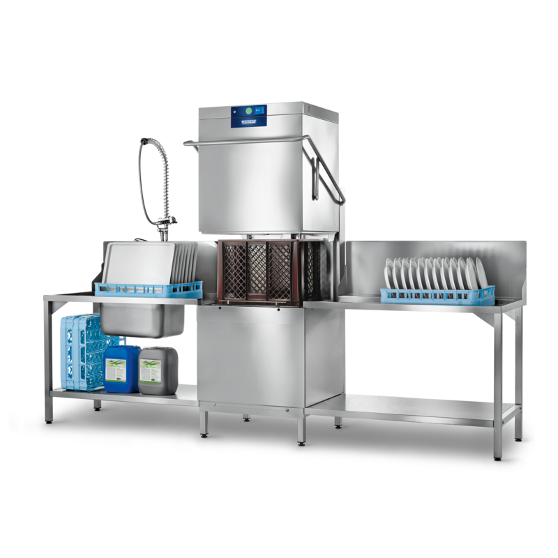 HOBART AMXXLV PROFI Pass Through Dishwasher  Wide Body with VapoStop