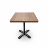 Used Wooden Walnut Tables on Black Stand - ST26UK130
