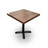 Used Wooden Walnut Tables on Black Stand - ST26UK130