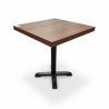Used Wooden Walnut Tables on Black Stand - ST26UK130