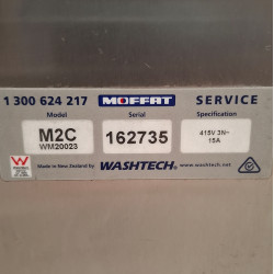 Used Washtech M2C Passthrough Dishwasher and Heat Condensing Unit - ST26UK102