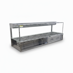 Used Roband S26 Square Glass Hot Food Display Bar - ST26UK128