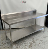 Used Stainless steel work bench with Splashback - ST22UK2769