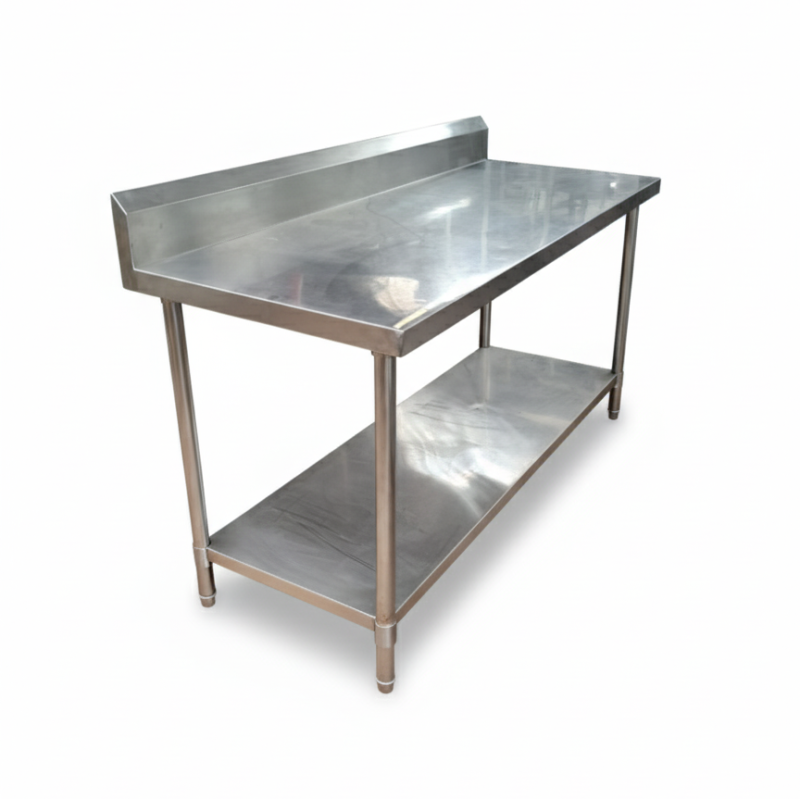Used Stainless steel 1800mm Bench With Splashback - ST22UK2710