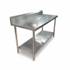 Used Stainless steel 1800mm Bench With Splashback - ST22UK2710