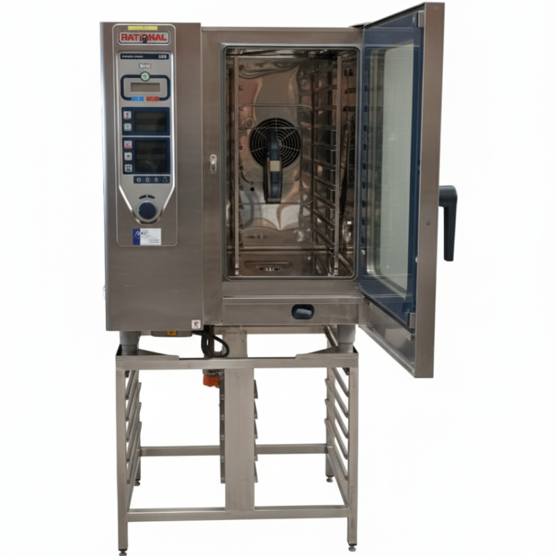 Used Rational CPC 101 Electric Combi Oven with Stand for Sale