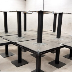 Used Black Square Restaurant / Café Tables 800 x 800 - ST26UK192