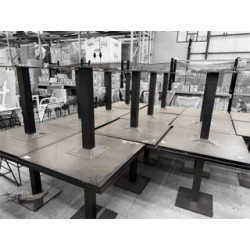 Used Black Square Restaurant / Café Tables 800 x 800 - ST26UK192