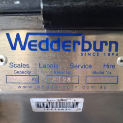 Used Wedderburn DPS4600/WS6000 Scale Label Printer and Wrapping Station - ST26UK186