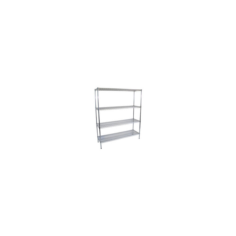 Atlas V18487SET 1220mm SHELVES (18X48?) x1830mmH 4-SHELF EPOXY WIRE SHELVING UNIT