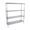 Atlas V18427SET 1065mm SHELVES (18X42?) x1830mmH 4-SHELF EPOXY WIRE SHELVING UNIT