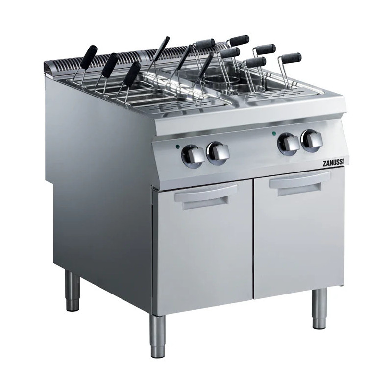 Zanussi 392413 Electric 800mm Twin Well 2 x 40L Freestanding Pasta Cooker