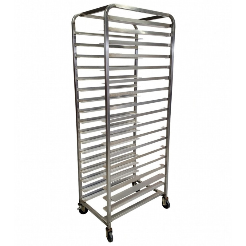 Used Stainless Steel 18 Tier Gastro Rack Trolley - ST26UK185
