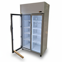 Used Skope EziCore TCE1000N 2 Glass Door Display or Storage Fridge - ST26UK239