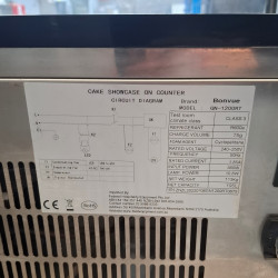Used Bonvue GN-1200RT Cake Display Benchtop Fridge - ST26UK234