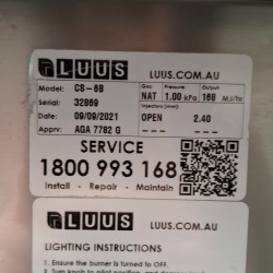 Used Luus CS-6B Cooktop 6 Burner With Stand - ST26UK233