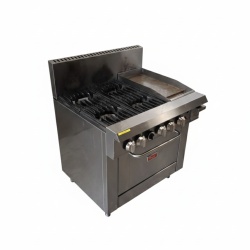 Used Thor TR-4F-G12F Oven Range with 4 Burner and 300mm Griddle Plate - ST26UK237