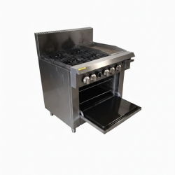 Used Thor TR-4F-G12F Oven Range with 4 Burner and 300mm Griddle Plate - ST26UK237