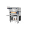 GAM KING Series Full Refractory Stone Deck Pizza Oven - 4 x 34cm pizzas
