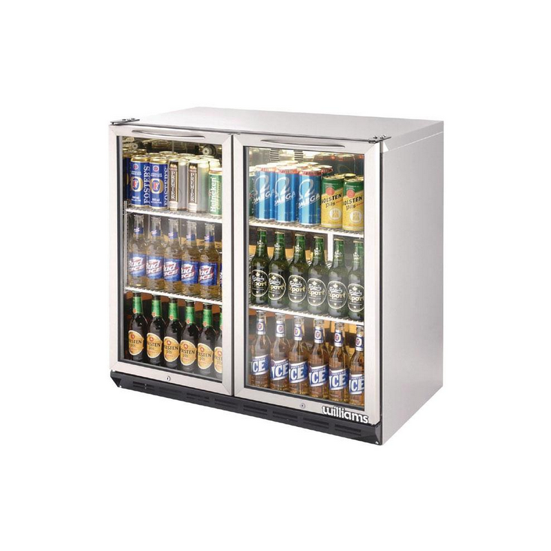 Williams BC2SS-80 Bottle Cooler - Two Door Stainless Steel Bottle Cooler 800mm High