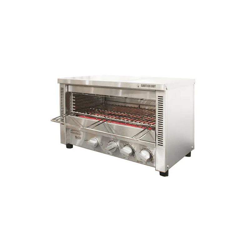 Woodson  Supertoast Multi-Function 8 Slice Glass Element Toaster Griller - W.GTQI8S.15