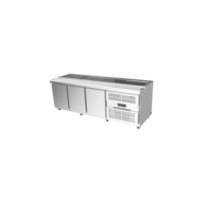 Airex AXR.SW.2450 3 x Solid Doors- 13 GN Sandwich Preparation Benches