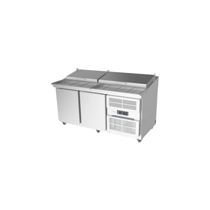 Airex AXR.PM.1740 2 x Solid Doors 9 x GN Pizza Preparation Benches
