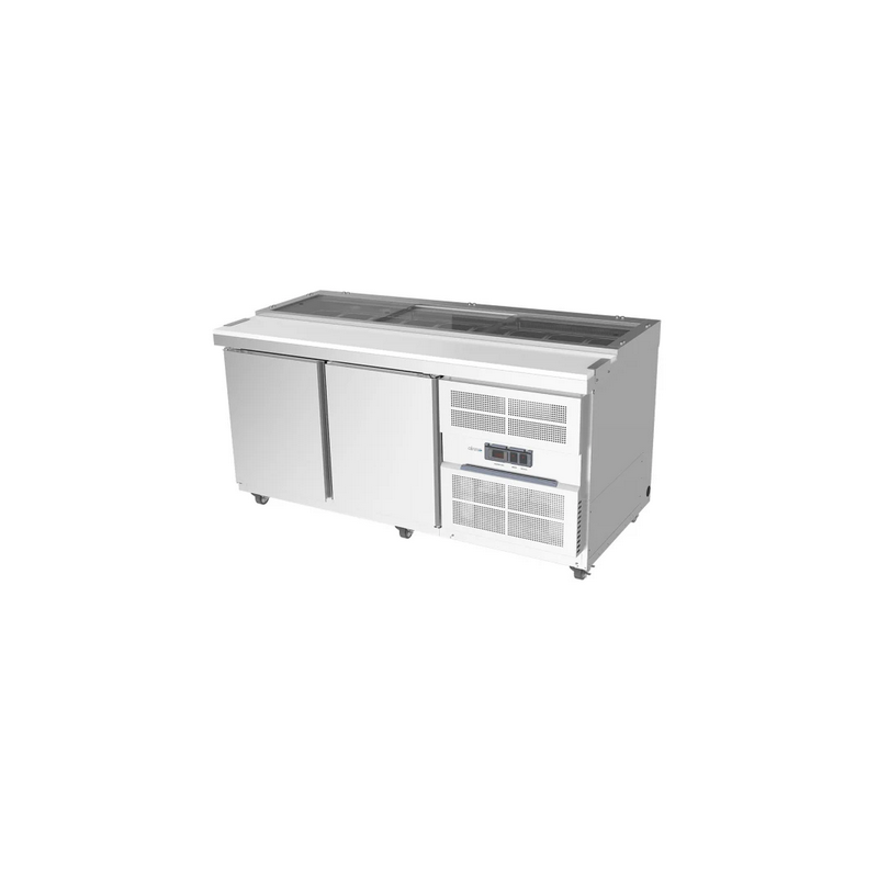 Airex AXR.SW.1740 2 x Solid Doors- 9 x GN Sandwich Preparation Benches