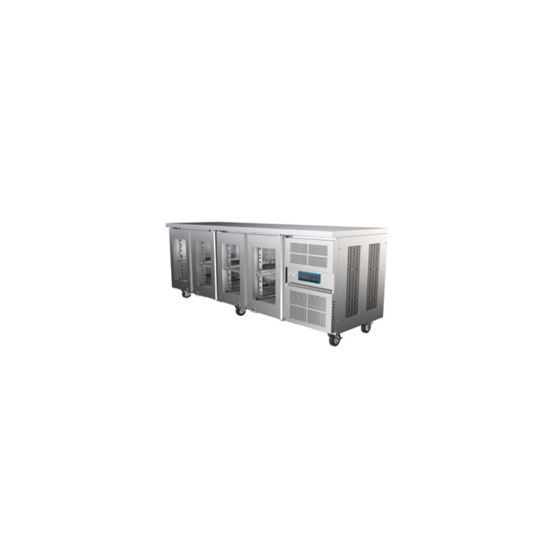 Airex AXR.UCGN.4G.900H 4x Glass Doors, 1/1 GN Refrigerator   - 276 Litres Undercounter